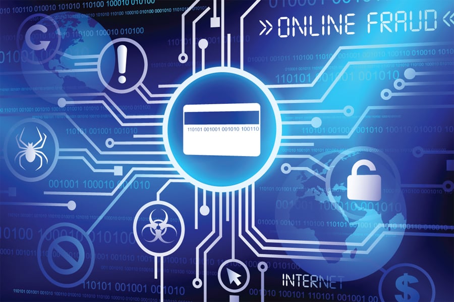 Online Credit Card Fraud concept